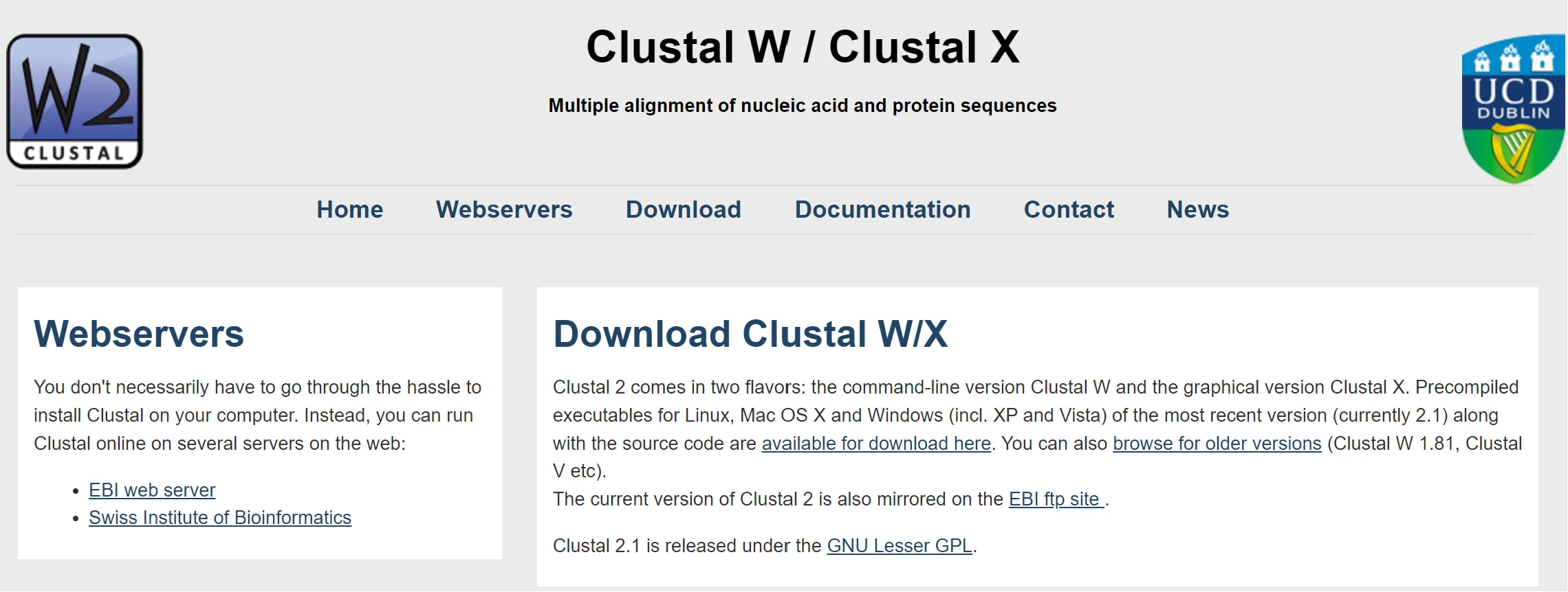 Figure 2 - Clustal2 Executable