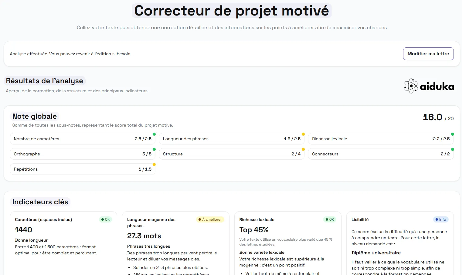 Figure 4: Evaluation Page Graphical Interface