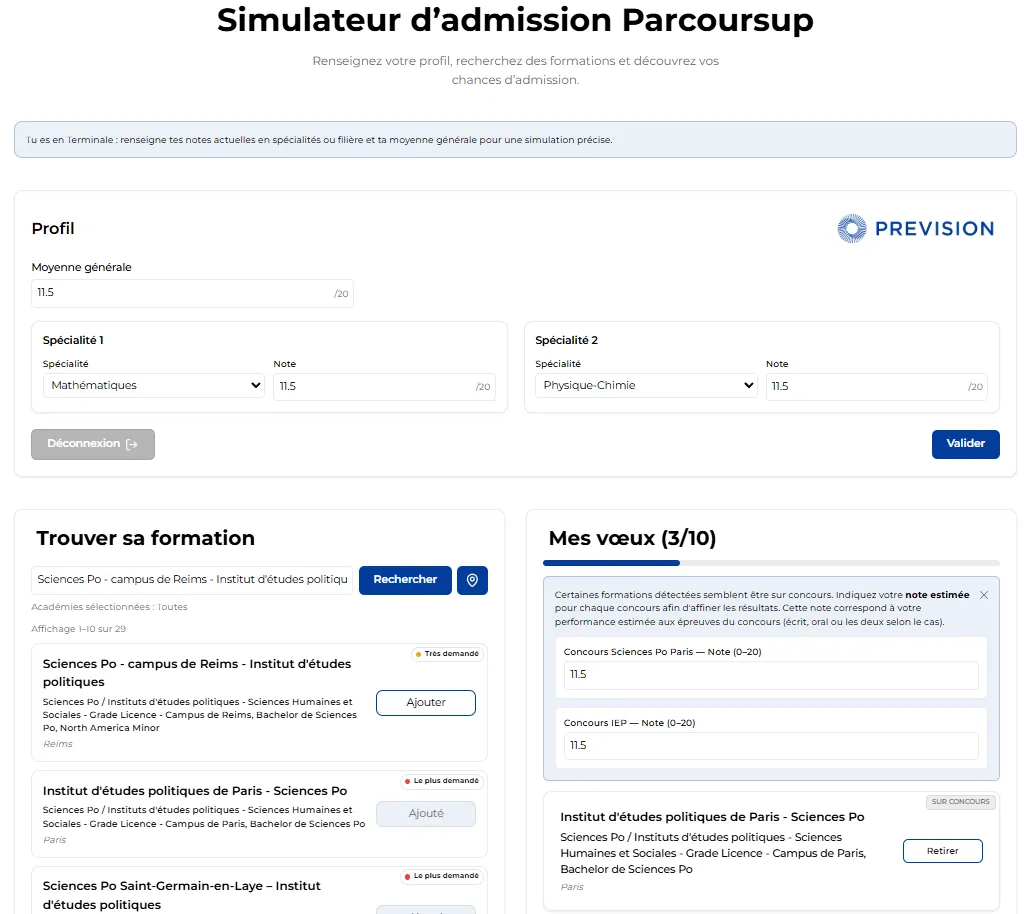 Figure 5: Search Page Graphical Interface